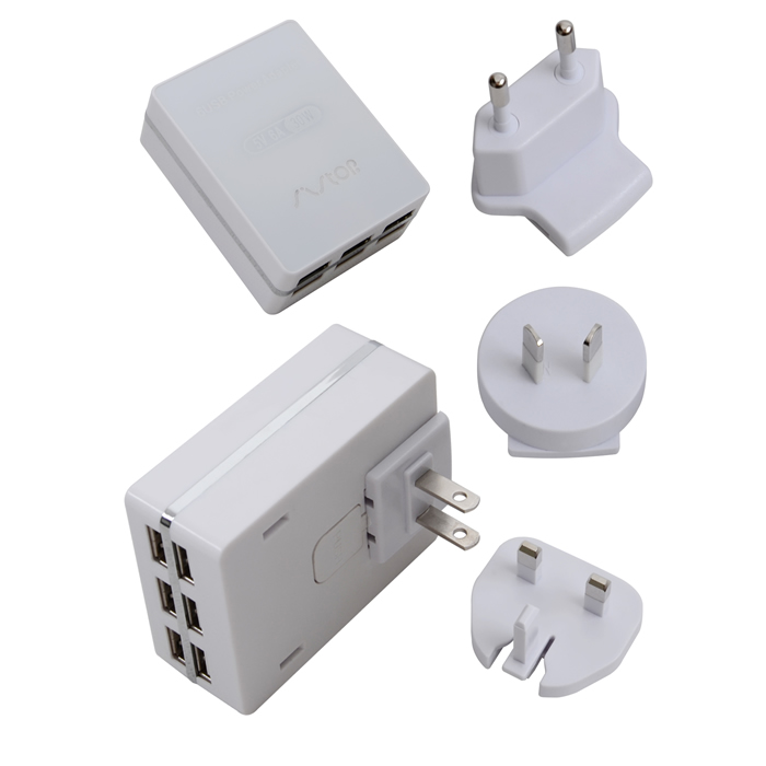 6USB travel/home charger